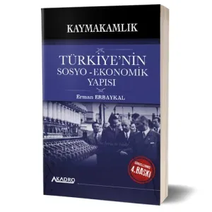 A Kadro Yayınları Kaymakamlık Türkiye'nin Sosyo Ekonomik Yapısı Konu Anlatımlı