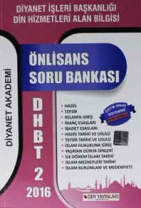 DDY 2018 DHBT 2 Önlisans Soru Bankası