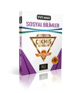 IQ YAYINLARI TYT-MSÜ SOSYAL B. ÇIKMIŞ SO.2020-2024
