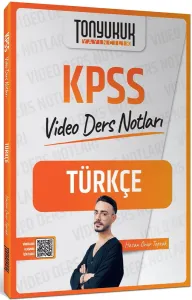 Tonyukuk Yayıncılık KPSS Türkçe Video Ders Notları