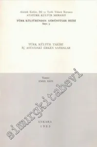 Türk Kültür Tarihi: İç Asya'daki Erken Safhalar  -