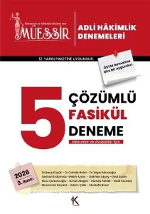 Müessir 2026 Adli Hakimlik Tamamı Çözümlü 5 Deneme