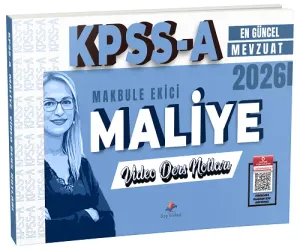 Dizgi Kitap Yayınları 2026 KPSS A Grubu Maliye Video Ders Notları
