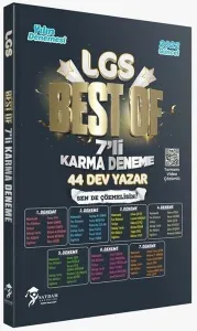 Saydam Yayınları LGS Best Of Yazarlar Karması 7'li Deneme Video Çözümlü