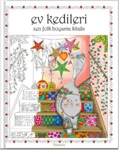 Ev Kedileri Zen Folk Boyama Kitabı