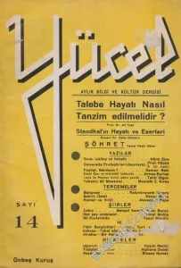 Yücel Aylık Bilgi ve Kültür Dergisi - Sayı: 14  Cilt: 3    Nisan 1936