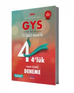 Rakipsiz Uzem 2026 GYS Adalet Bakanlığı Görevde Yükselme 4-4 lük Tamamı Çözümlü Deneme