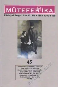Müteferrika Kitabiyat Dergisi - Sayı: 45      Ocak