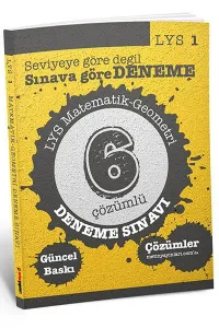 Metin LYS 1 Matematik-Geometri Çözümlü 6 Deneme Sınavı
