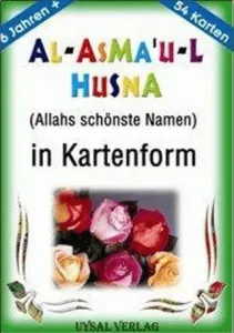 Almanca Bilgi Kartları Esma-i Hüsna - Al Asmau-l Husna İn Kartenform