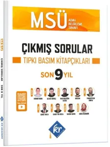 KR Akademi MSÜ Çıkmış Sorular Son 9 Yıl Tıpkı Basım Kitapçıkları