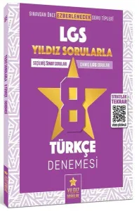 Yıldız Sorular 8. Sınıf LGS Türkçe 8 Deneme Video Çözümlü