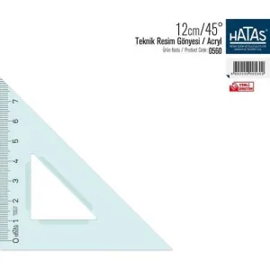 HATAS TEKNİK RESİM GÖNYESİ -    ( Acryl )                 12 cm  / 45