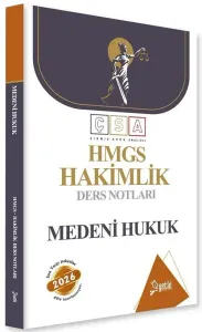 Yetki Yayınları 2026 HMGS Hakimlik Medeni Hukuk Ders Notları