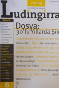 Ludingirra Üç Yıllık Şiir Dergisi Yaz 1998