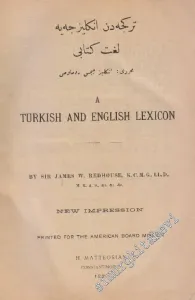 A Turkish and English Lexicon  -