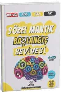 Yeni Müfredat Yayınları 2025 MEB AGS KPSS ALES DGS Sözel Mantık Orta Seviye 4x30 Tamamı Video Çözümlü Deneme Sınavı