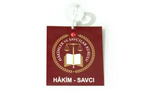 Hakim - Savcı Araç Kartı Bordo Renk