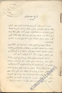 OSMANLICA: Tarih Musahabeleri -