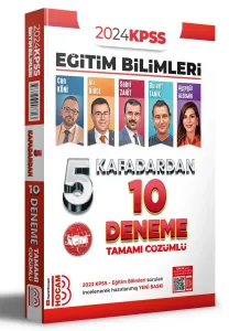 Benim Hocam Yayınları 2024 KPSS Eğitim Bilimleri 5 Kafadardan Tamamı Çözümlü 10 Deneme
