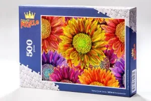 Bahçe Çiçek Serisi - Krizantemler 500 Parça Puzzle