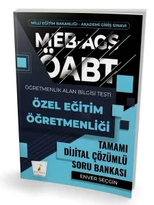 Pelikan Yayınları MEB-AGS ÖABT Özel Eğitim Öğretmenliği Tamamı Çözümlü Soru Bankası