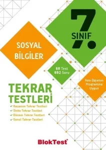 Bloktest Yayınları 7. Sınıf Sosyal Bilgiler Tekrar Testleri