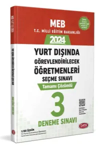Data Yayınları 2026 MEB Yurt Dışında Görevlendirilecek Öğretmenleri Seçme Sınavı Tamamı Çözümlü 3 Deneme Sınavı