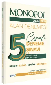 Monopol Yayınları 2026 KPSS A Grubu Fasikül 5 Deneme Çözümlü