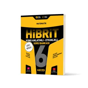Hız Yayınları 6. Sınıf Matematik HİBRİT Konu Anlatımlı Etkinlikli Soru Bankası