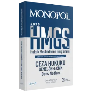 MONOPOL HMGS Ceza Hukuku Genel – Özel – CMK Ders Notları