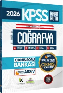 İnformal Yayınları 2026 KPSS Lisans Önlisans Ortaöğretim Coğrafyanın Kara Kutusu ÖSYM Son 15 Yıl Çıkmış Soru Bankası