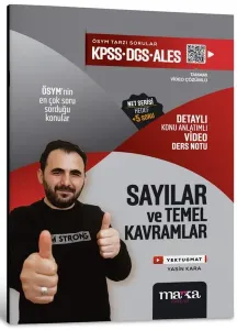 Marka Yayınları KPSS DGS ALES Sayılar ve Temel Kavramlar Konu Anlatımlı Video Ders Notu