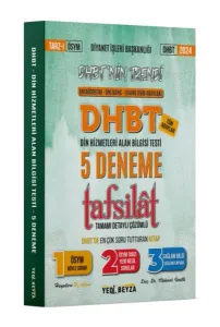 2024 DHBT Tafsilat Tamamı Çözümlü 5 Deneme
