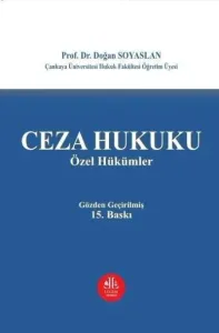 Ceza Hukuku Özel Hükümler