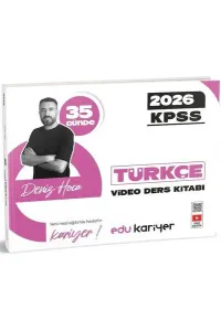 Edu Kariyer Deniz Hoca 2026 KPSS 35 Günde Türkçe Video Ders Kitabı
