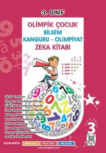 Altın Nokta 3. Sınıf Olimpik Çocuk Bilsem - Kanguru - Olimpiyat Zeka Kitabı Tamamı Çözümlü