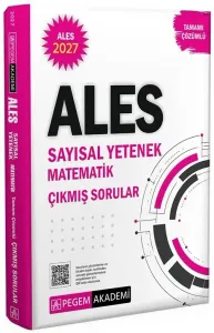 Pegem Yayınları 2027 ALES Sayısal Yetenek Matematik Tamamı Çözümlü Çıkmış Sorular