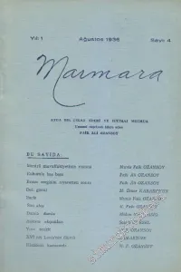Marmara Dergisi - Sayı: 4    1  Ağustos