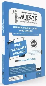 MÜESSİR 2026 Hakimlik  İdari Yargılama Hukuku Çıkmış Soru Bankası Çözümlü