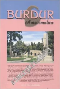 Burdur Araştırmaları - Sayı: 2    Yıl: 1   2001