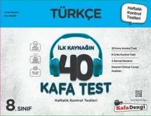 8. Sınıf  Türkçe 40 Kafa Test( Haftalık Kontrol Testleri + Sarmal Deneme)
