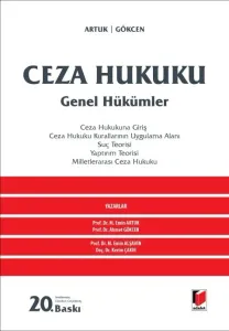Ceza Hukuku Genel Hükümler