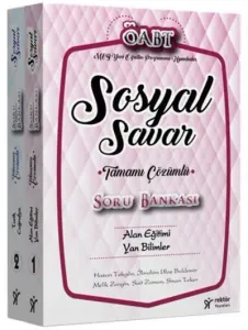 Rektör ÖABT Sosyal Savar Tamamı Çözümlü Soru Bankası Set