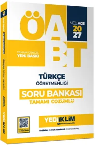 Yediiklim Yayınları 2027 MEB AGS ÖABT Türkçe Öğretmenliği Tamamı Çözümlü Soru Bankası