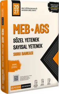 Pegem Yayınları 2027 MEB AGS Sözel Yetenek Sayısal Yetenek Tamamı Çözümlü Soru Bankası