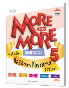 5 MORE&MORE HAFTALIK KAZANIM KAVRAMA FÖYLERİ (40 FÖY)
