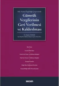 GÜMRÜK VERGİLERİNİN GERİ VERİLMESİ VE KALDIRILMASI