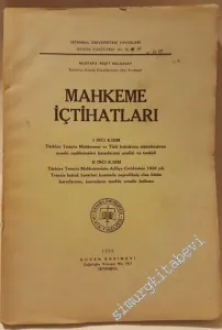 Mahkeme İçtihatları -        1939