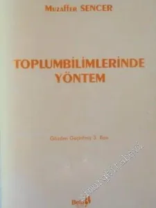 Toplumbilimlerinde Yöntem -        1989
